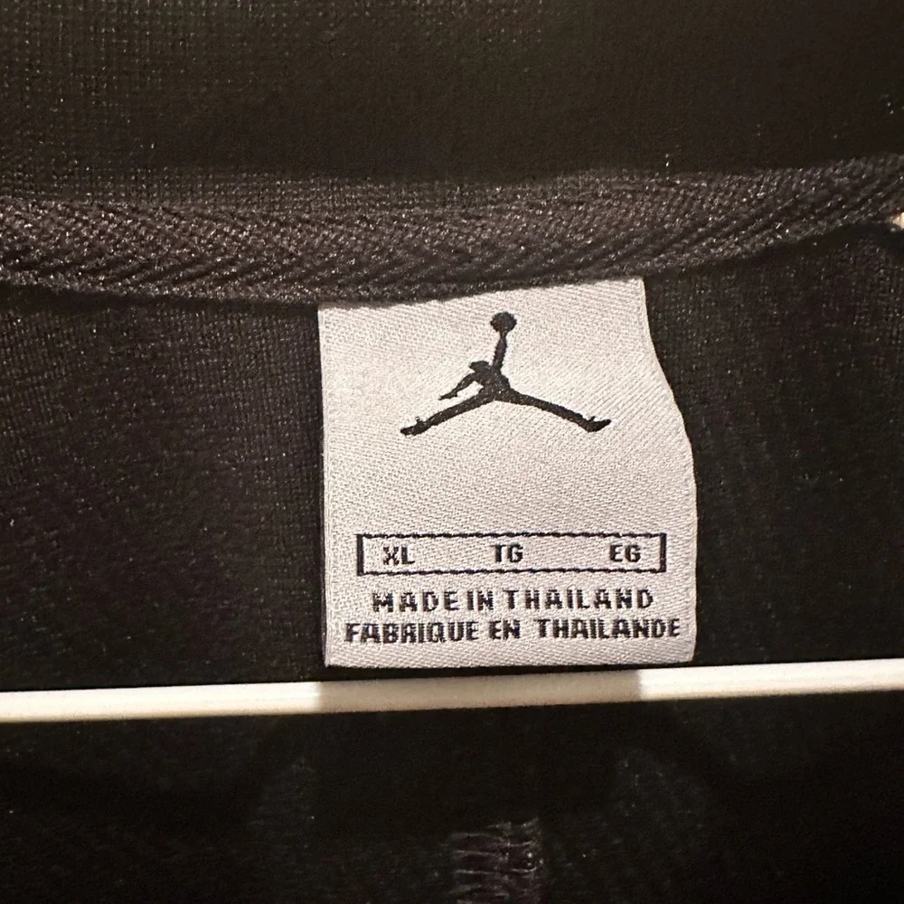 Nike Air Jordan AJ34 Raglan Long Sleeve Shirt Black and Khaki